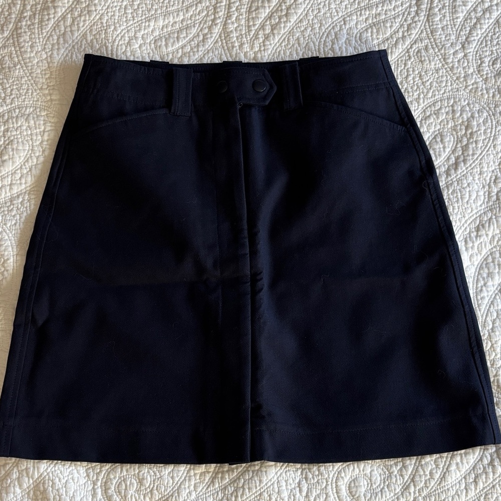 LOFT Navy A-Line Skirt